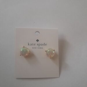 New Kate Spade Sparkling Glittery Stud Earrings NWT